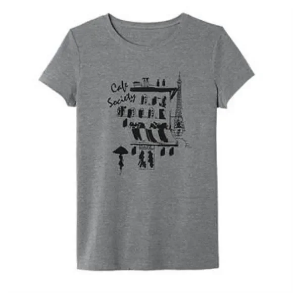 AVON Brigitte Tee "Cafe Society Graphic Tee" ~ Size M (8-10) ~ NEW!!! - Picture 4 of 4